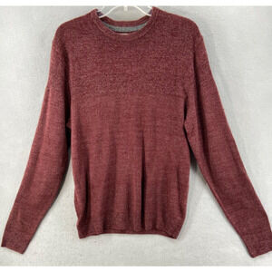Original Weatherproof Vintage Sweater Mens Sz M‎ Red Crew Neck Long Sleeve
